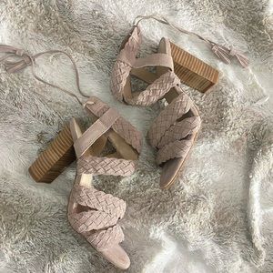 BGBG Generation Braid Heel Mule Sandal Size 8